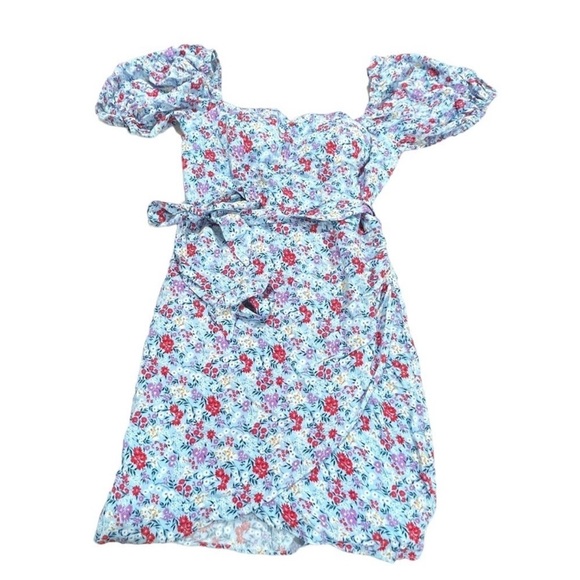 B. Smart Womens Juniors blue Floral Print Mini Bodycon Dress size 3 NWT - Picture 10 of 10